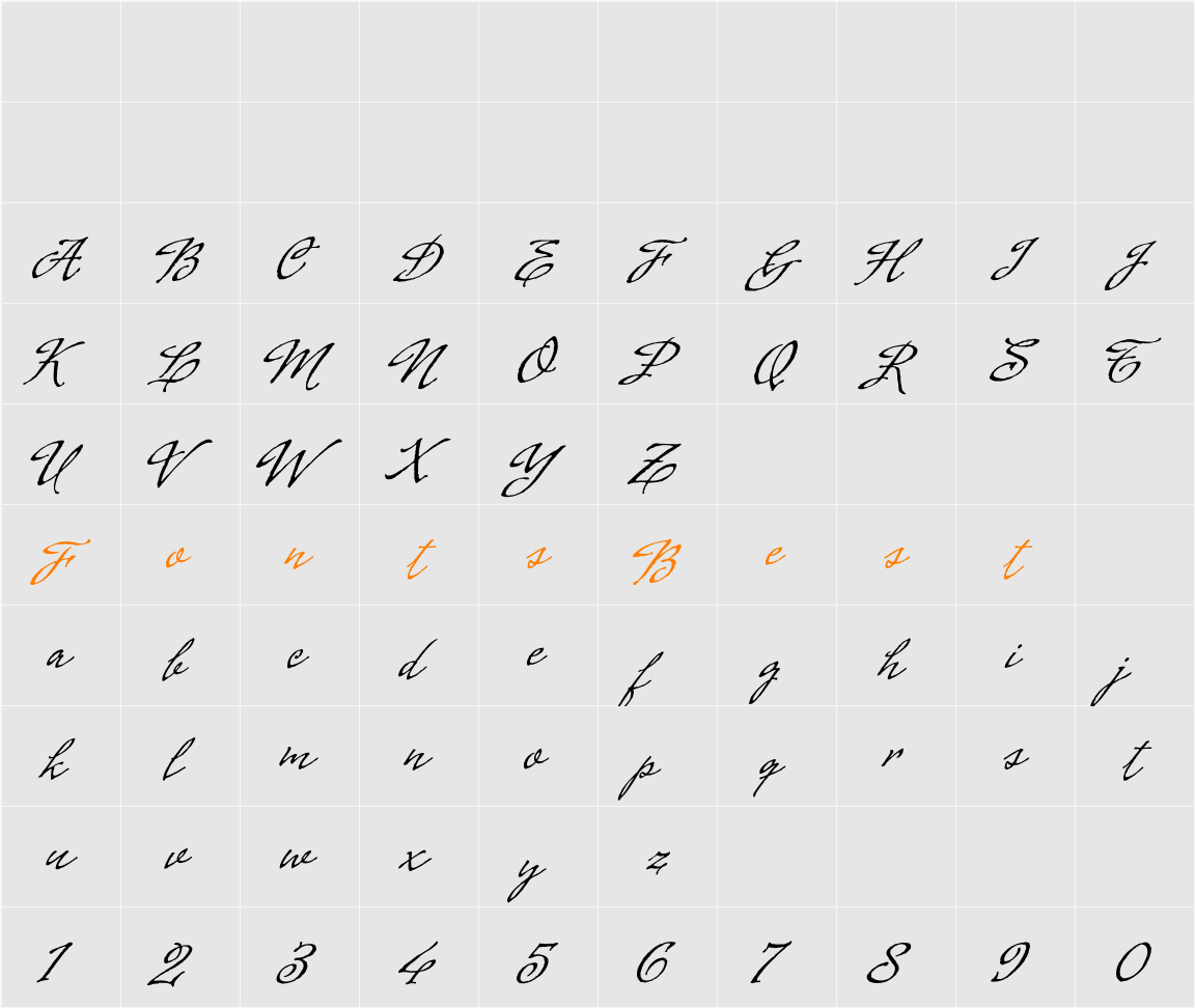 Cenizas-Alt Character Map