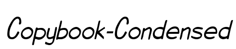 Copybook-Condensed Font Image