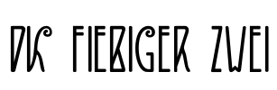 DK Fiebiger Zwei Font Image