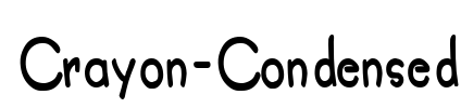 Crayon-Condensed Font Image