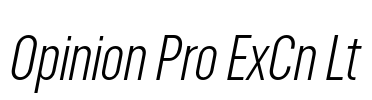 Opinion Pro ExCn Lt Font Image