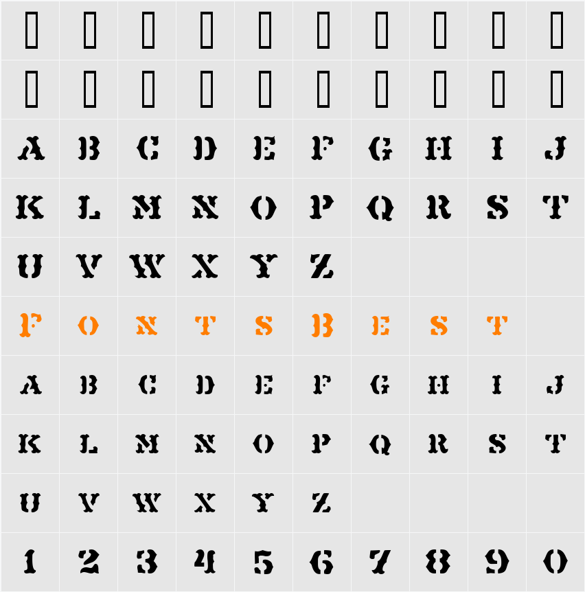 Maverick JL Character Map