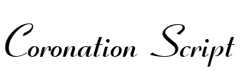 Coronation Script Font Image