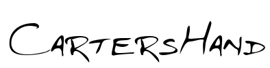 CartersHand Font Image