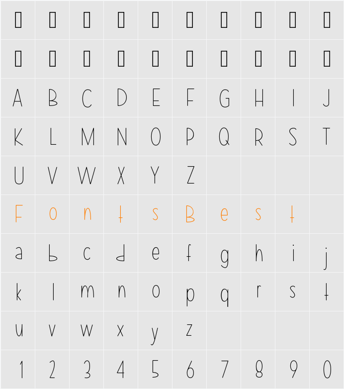 MixLean Character Map