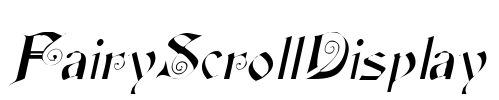 FairyScrollDisplay Font Image