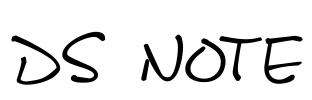 DS Note Font Image