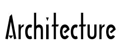 Architecture Font Image