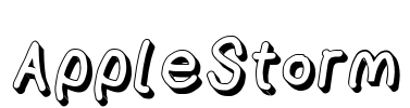 AppleStorm Font Image