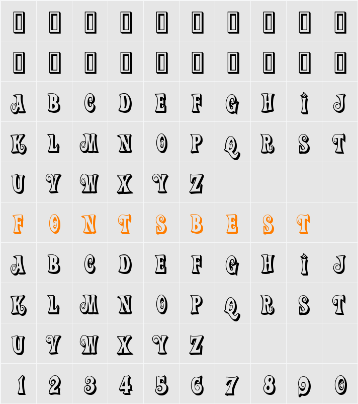 Action Is, Shaded JL Character Map