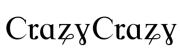 CrazyCrazy Font Image