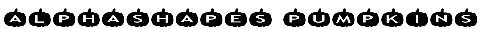 AlphaShapes pumpkins Font Image