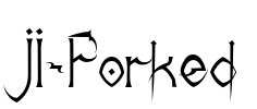 JI-Forked Font Image