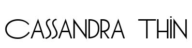 Cassandra Thin Font Image