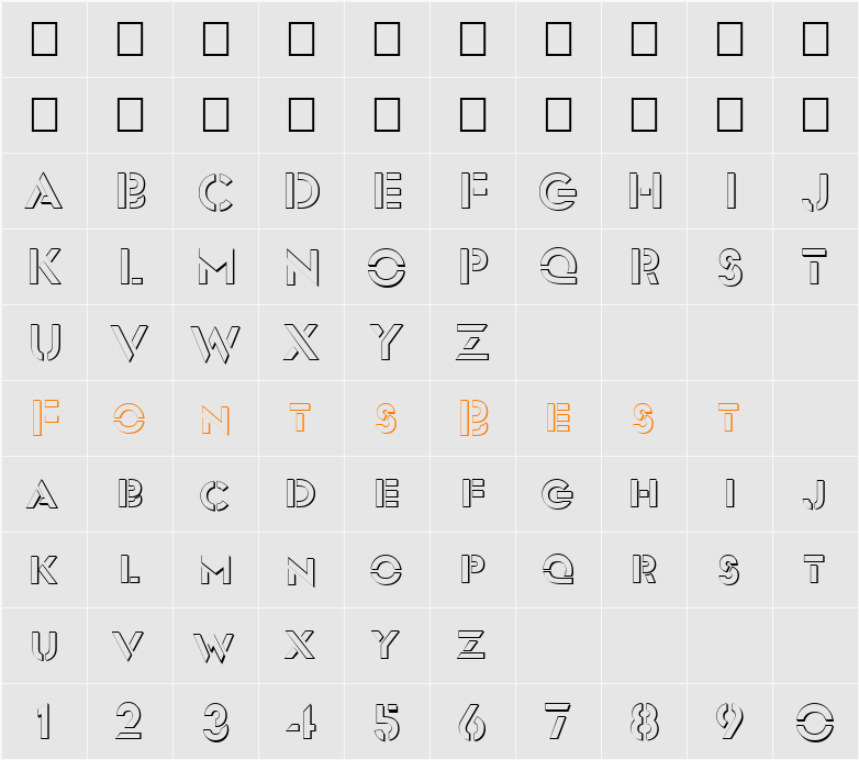 FZ JAZZY 54 3D Character Map