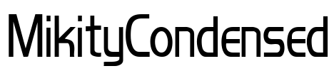 MikityCondensed Font Image