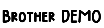 Brother DEMO Font Image