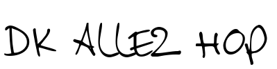 DK Allez Hop Font Image