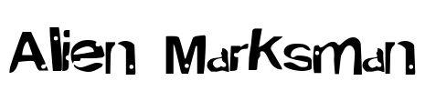 Alien Marksman Font Image