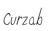 Curzab  Font Image