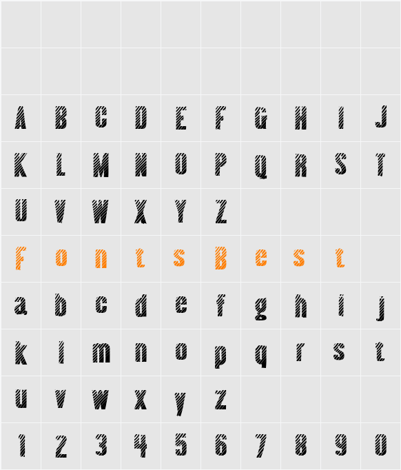 Almonte Woodgrain Character Map