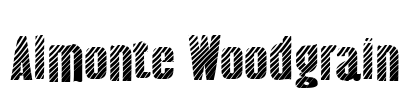 Almonte Woodgrain Font Image