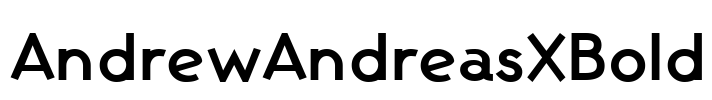 AndrewAndreasXBold Font Image