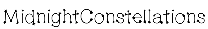 MidnightConstellations Font Image