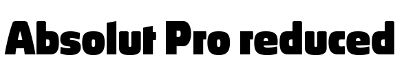 Absolut Pro reduced Font Image