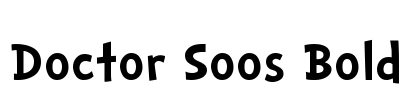 Doctor Soos Bold Font Image