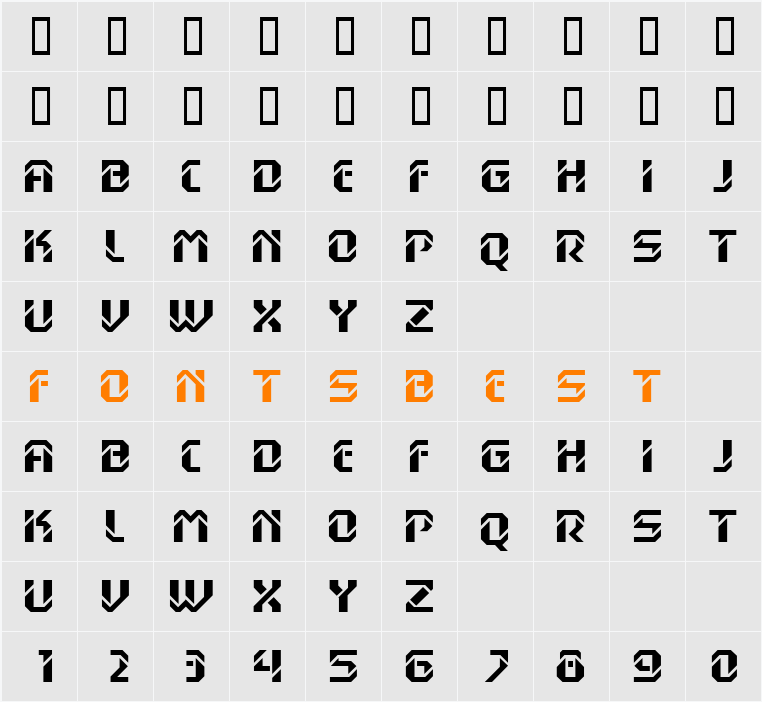 JI-Ibices Character Map