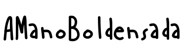 AManoBoldensada Font Image