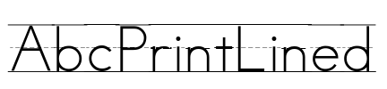 AbcPrintLined Font Image