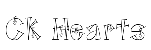 CK Hearts Font Image