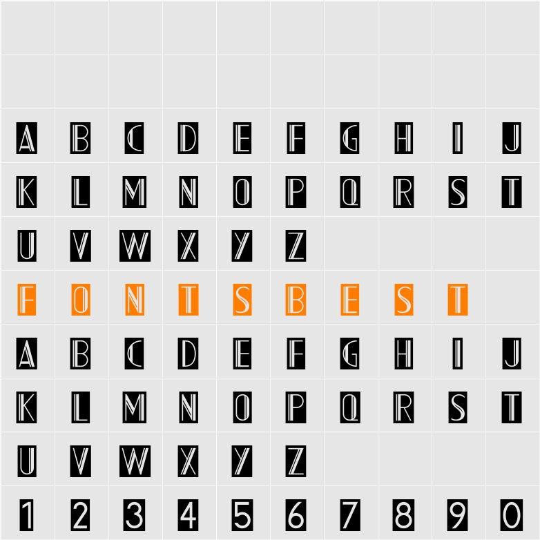 AC Mountain Inverted Character Map