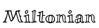 Miltonian Font Image