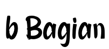 b Bagian Font Image