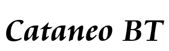 Cataneo BT Font Image