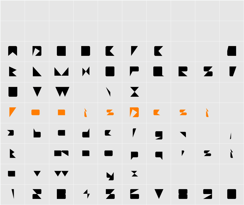 Miami Character Map