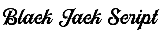 Black Jack Script Font Image