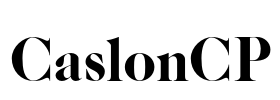 CaslonCP Font Image