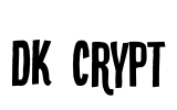 DK Crypt Font Image