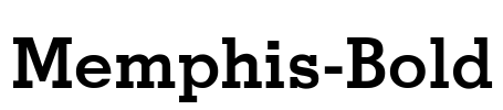 Memphis-Bold Font Image