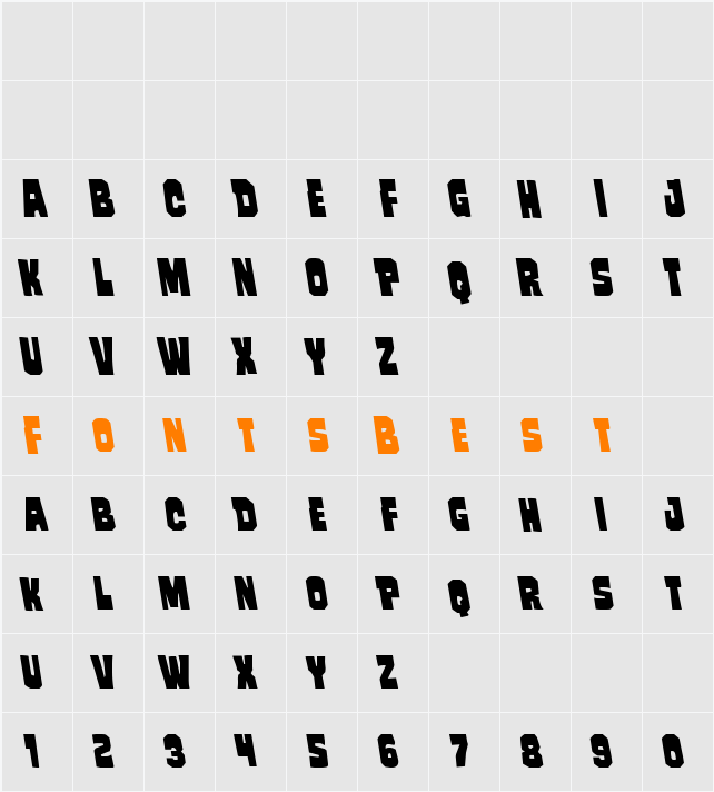 Mindless Brute Leftalic Character Map