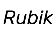 Rubik Font Image