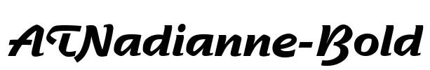 ATNadianne-Bold Font Image