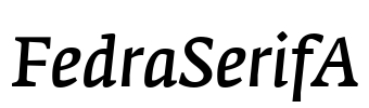 FedraSerifA Font Image