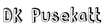 DK Pusekatt Font Image