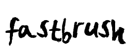 FastBrush Font Image