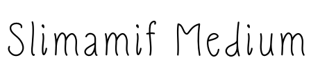 Slimamif Medium Font Image